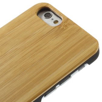 kampioen hefboom toewijding Bamboe houten hardcase iPhone 6 6s cover hoesje echt hout