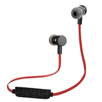 Hijsen tabak Gevangenisstraf BH-M9 In-Ear handsfree draadloze Bluetooth 4.1 Sport oordopjes mic - Zwart  Rood