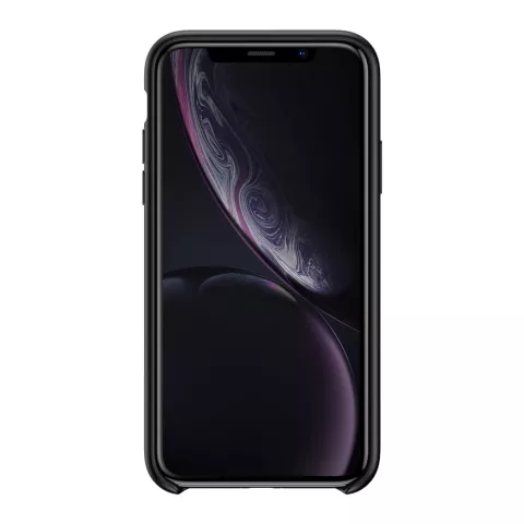 Baseus Original LSR Series Liquid Silicone Gel Case geschikt voor iPhone XR Hoes - Zwart