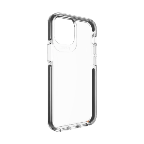 Gear4 Piccadilly D3O hoesje geschikt voor iPhone 12 mini - transparant met zwart