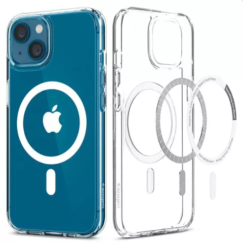 Spigen Ultra Hybrid Magneetring TPU met Air Cushion hoesje geschikt voor iPhone 13 - transparant