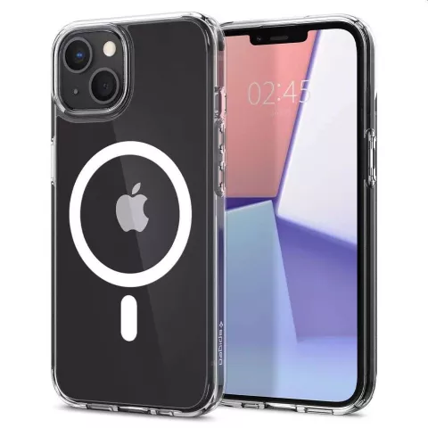 Spigen Ultra Hybrid Magneetring TPU met Air Cushion hoesje geschikt voor iPhone 13 - transparant