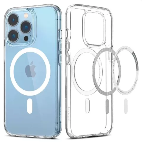 Spigen Ultra Hybrid Magneetring TPU met Air Cushion hoesje geschikt voor iPhone 13 Pro Max - transparant