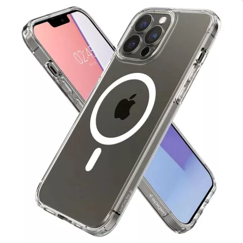 Spigen Ultra Hybrid Magneetring TPU met Air Cushion hoesje geschikt voor iPhone 13 Pro Max - transparant