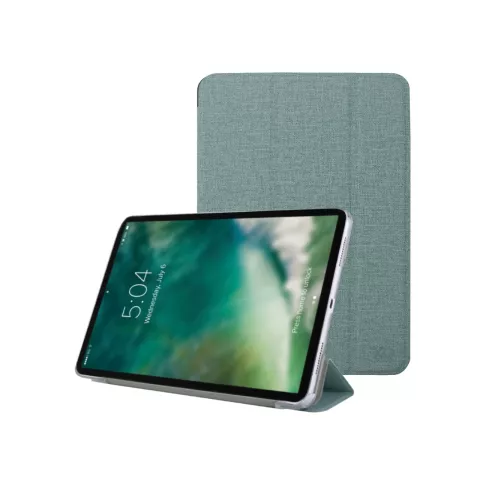 Xqisit Coated fabric TPU hoes geschikt voor iPad 10.2 (2019 2020 2021) - groen