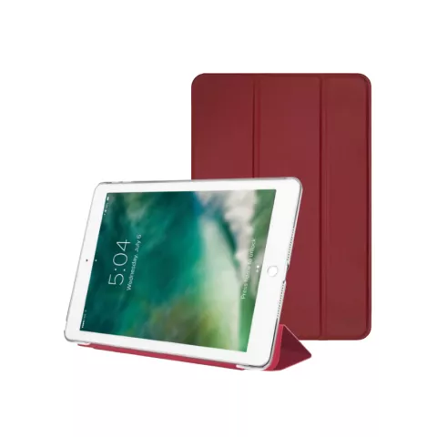 Xqisit Soft touch cover hoes geschikt voor iPad 10.2 (2019 2020 2021) - rood