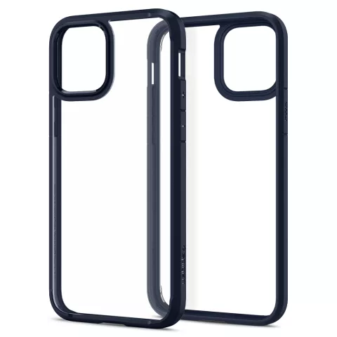 Spigen Ultra Hybrid pu en TPU Air Cushion hoesje geschikt voor iPhone 12 en iPhone 12 Pro - blauw