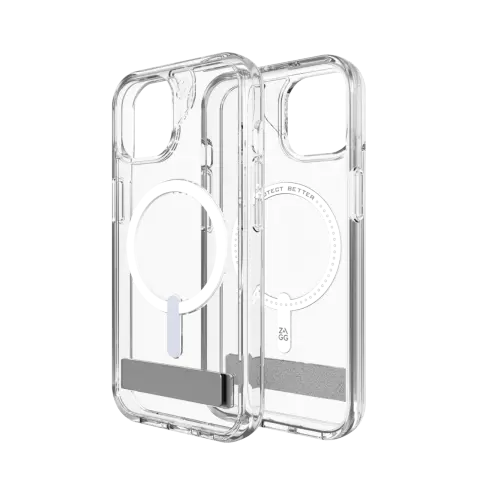 ZAGG Crystal Palace Snap KS hoesje geschikt voor iPhone 13, iPhone 14 &amp; iPhone 15 - Transparant