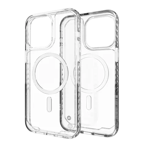 CLCKR Diamond Magnet hoesje geschikt voor iPhone 15 Pro Max - Transparant