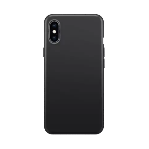 Xqisit NP Silicone Case hoesje geschikt voor iPhone X &amp; iPhone XS - Zwart