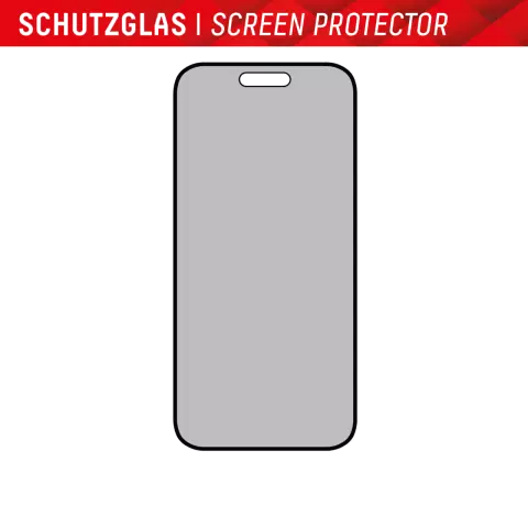 Displex Privacy Glass Screenprotector geschikt voor iPhone 15 Plus &amp; iPhone 15 Pro Max - Transparant