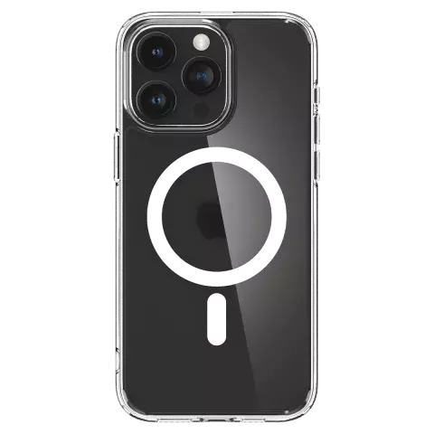 Spigen Ultra Hybrid MagFit hoesje geschikt voor iPhone 15 Pro Max - Transparant