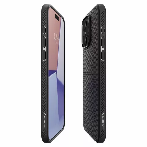 Spigen Liquid Air Case hoesje geschikt voor iPhone 15 Pro - zwart