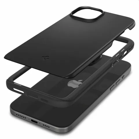 Spigen Thin Fit Case hoesje geschikt voor iPhone 15 - zwart