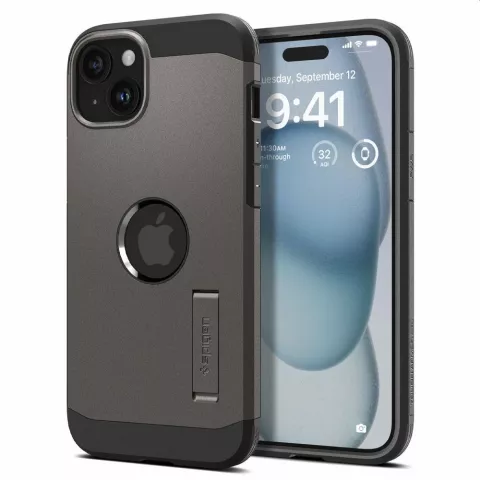 Spigen Tough Armor Magfit Case hoesje geschikt voor iPhone 15 - zwart