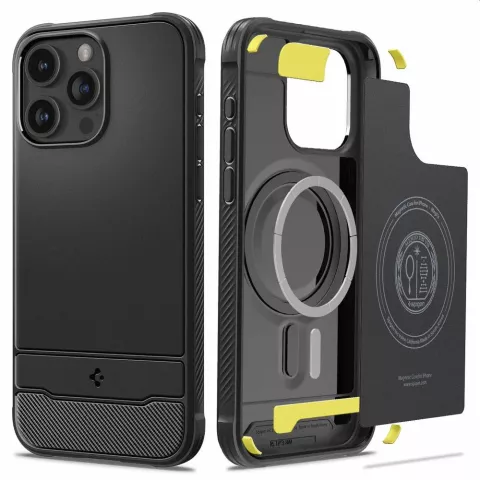 Spigen Rugged Armor Magfit Case hoesje geschikt voor iPhone 15 Pro - zwart