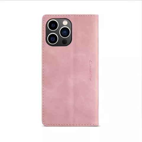 Caseme Retro Wallet Case hoesje geschikt voor iPhone 15 Pro - Pink