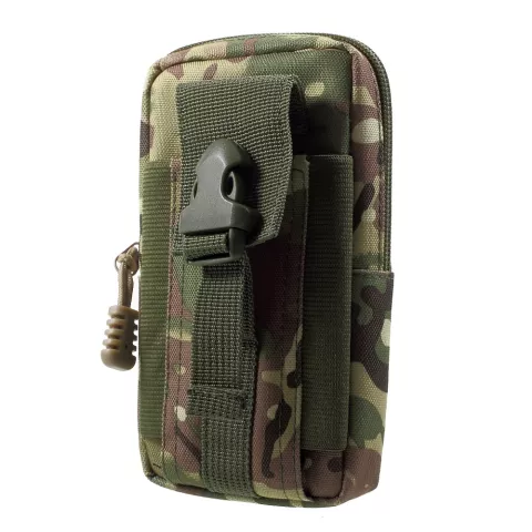 Universele Outdoor hoes telefoontas schokbestendig voor mobiel - Army Camouflage Legergroen