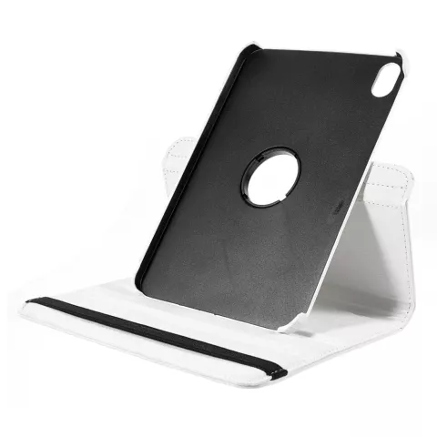 360 Rotating bookcase Vegan Leather hoes geschikt voor iPad mini 6 2021 &amp; iPad mini 7 2024 - wit