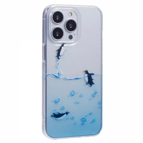 Pinguin Ocean TPU hoesje geschikt voor iPhone 12 Pro Max - doorzichtig