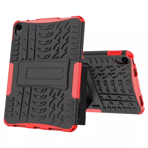 Shockproof Kickstand anti-slip hoes met standaard geschikt voor iPad 10e gen 10.9 inch 2022 - rood