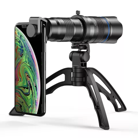 Apexel Professionele 20-40x Zoom Telelens Smartphone Telefoon Camera Lens met Statief