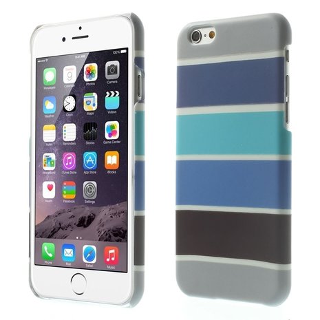 Glow the dark hoesje iPhone 6/6s Blauwe & strepen kopen