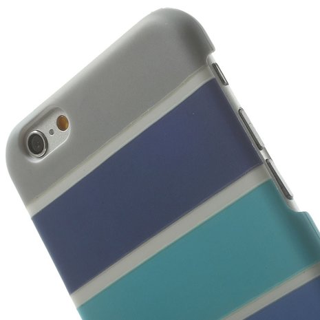 Glow the dark hoesje iPhone 6/6s Blauwe & strepen kopen