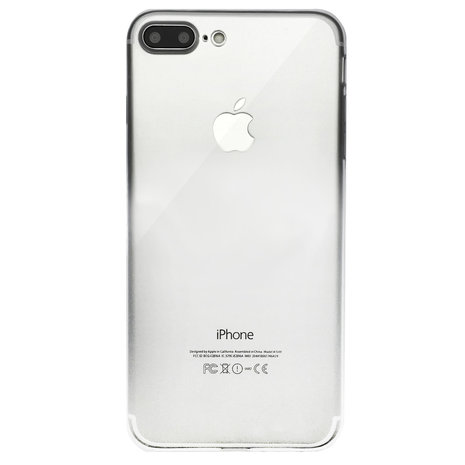 bubbel Verminderen plug Transparant TPU hoesje iPhone 7 Plus 8 Plus Doorzichtig silicone case