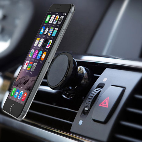 toernooi Inhalen woede Universele Magneet telefoon houder ventilatierooster - iPhone - Samsung -  Telefoon - Auto - Zwart