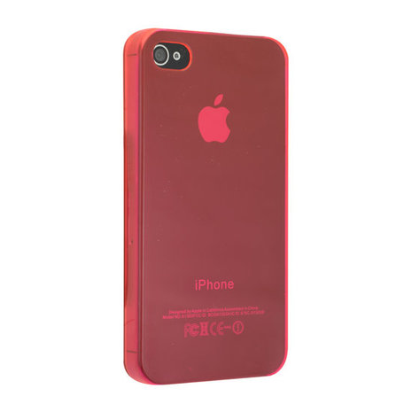 precedent Conclusie Medisch wangedrag iPhone 4 4S 4G hard case hoesje crystal doorzichtig clear - Roze
