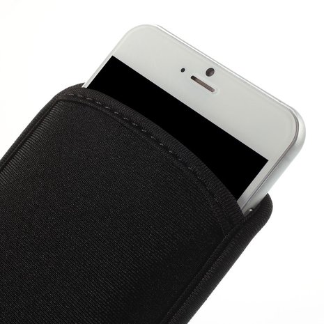 Universeel insteekhoesje pouch smartphone hoesje - Zwart
