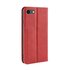 Vintage Rood Leren Hoesje geschikt voor iPhone 7 8 SE 2020 SE 2022 - Rood