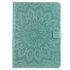 Zonnebloem Lederen geschikt voor iPad Pro 11-inch 2018 Case Hoes Wallet - Groen