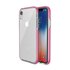 Beschermend gekleurde rand hoesje geschikt voor iPhone XR Case TPE TPU back cover - Roze