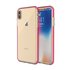 Beschermend gekleurde rand hoesje geschikt voor iPhone XS Max Case TPE TPU back cover - Roze