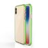 Beschermend gekleurde rand hoesje geschikt voor iPhone X XS Case TPE TPU back cover - Green