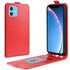 Verticale Flip kunstleer wallet hoesje geschikt voor iPhone 11 case - Rood