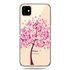 Warm Flexibel Vlinderboom Vlinders Boom Roze Hoesje geschikt voor iPhone 11 TPU case - Doorzichtig