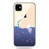 Zee Water Blauw Druppels IJsbeer Zeehond Hoesje geschikt voor iPhone 11 TPU case - Doorzichtig