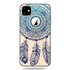 Dromenvanger Mandala Web Blauw Veertjes Spiritueel Hoesje geschikt voor iPhone 11 TPU case - Doorzichtig