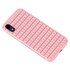 iPaky Waffle beschermend hoesje TPU Case geschikt voor iPhone XR - Roze