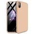 360 bescherming Case Cover geschikt voor iPhone XR hoesje - Goud