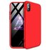 360 bescherming Case Cover geschikt voor iPhone XR hoesje - Rood