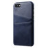 Duo Cardslot Wallet Portemonnee hoes geschikt voor iPhone 7 8 SE 2020 SE 2022 Case - Donkerblauw Bescherming