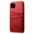 Duo Cardslot Wallet Portemonnee geschikt voor iPhone 11 Pro Max hoesje - Rood Bescherming