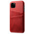 Duo Cardslot Wallet Portemonnee geschikt voor iPhone 11 hoesje - Rood Bescherming