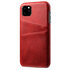 Duo Cardslot Wallet Portemonnee geschikt voor iPhone 11 Pro hoesje - Rood Bescherming