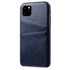 Duo Cardslot Wallet Portemonnee geschikt voor iPhone 11 Pro hoesje - Donkerblauw Bescherming