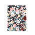 Wallet Portemonnee Hoes Case Flowerprint Bloemenstofpatroon Kunstleer geschikt voor iPad 10.2 inch - Zwart